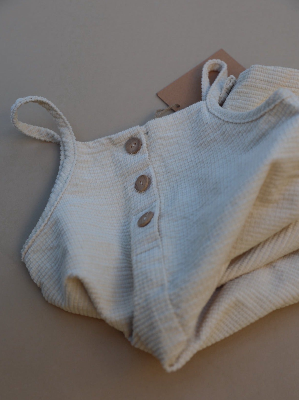 Corduroy Jumpsuit / Cream