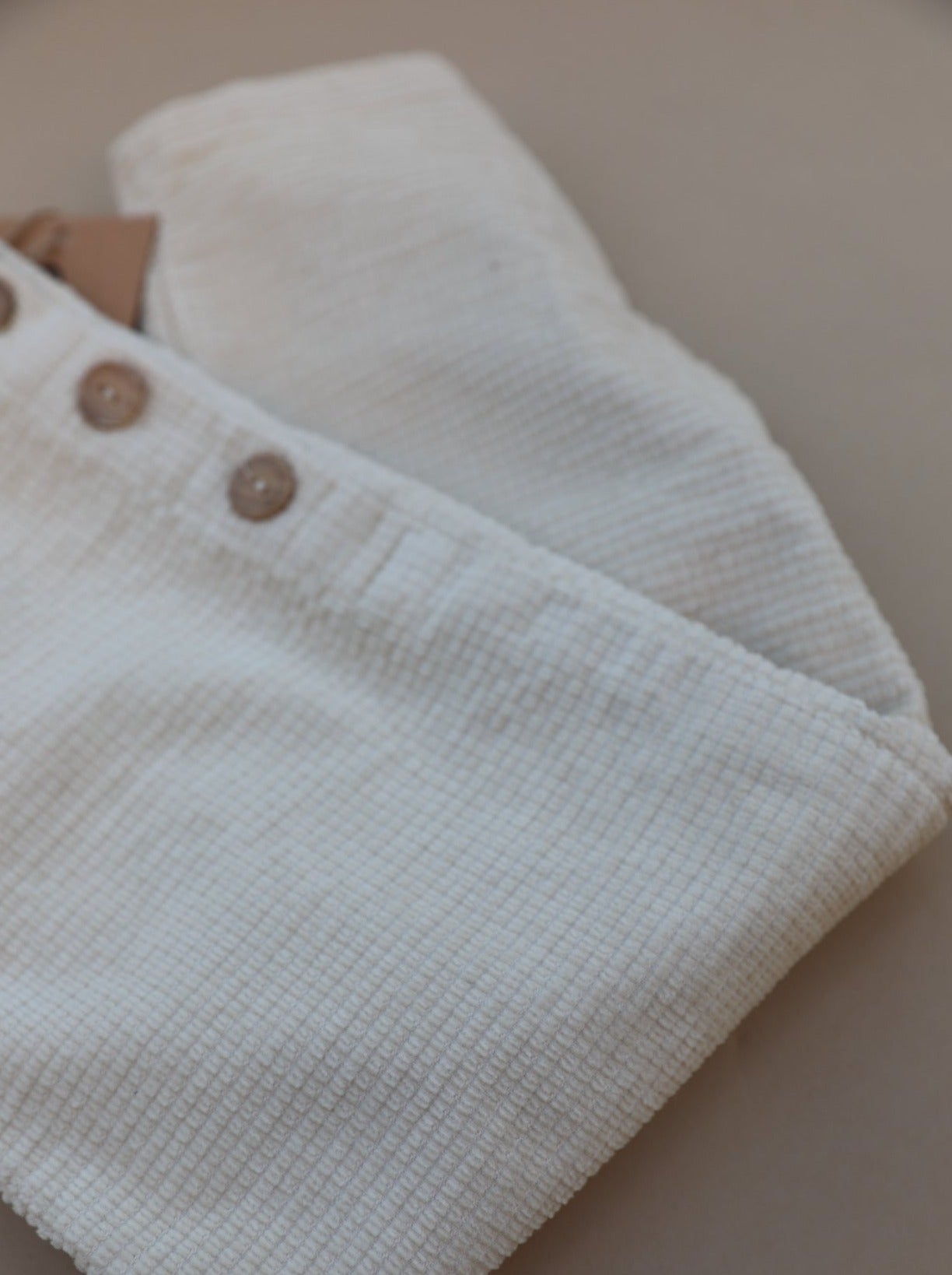 Corduroy Jumpsuit / Cream