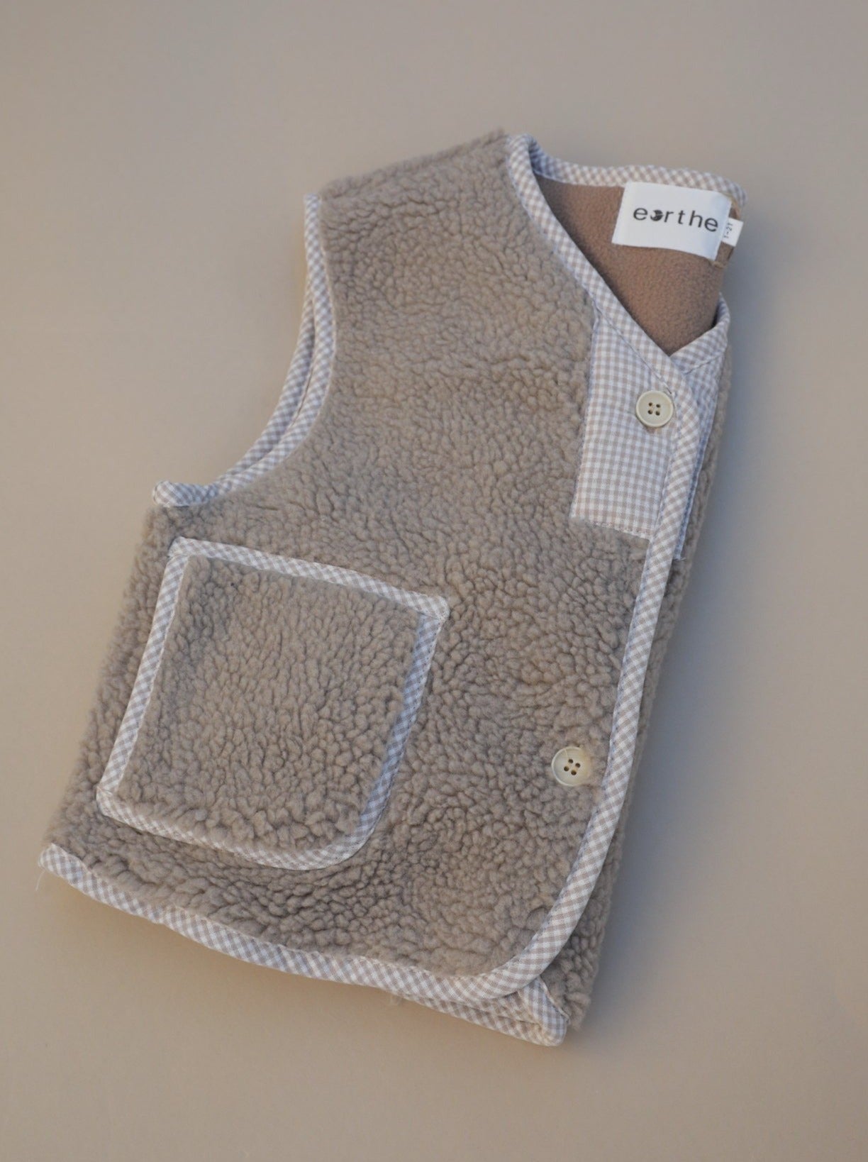 Teddy Fleece Vest / Khaki