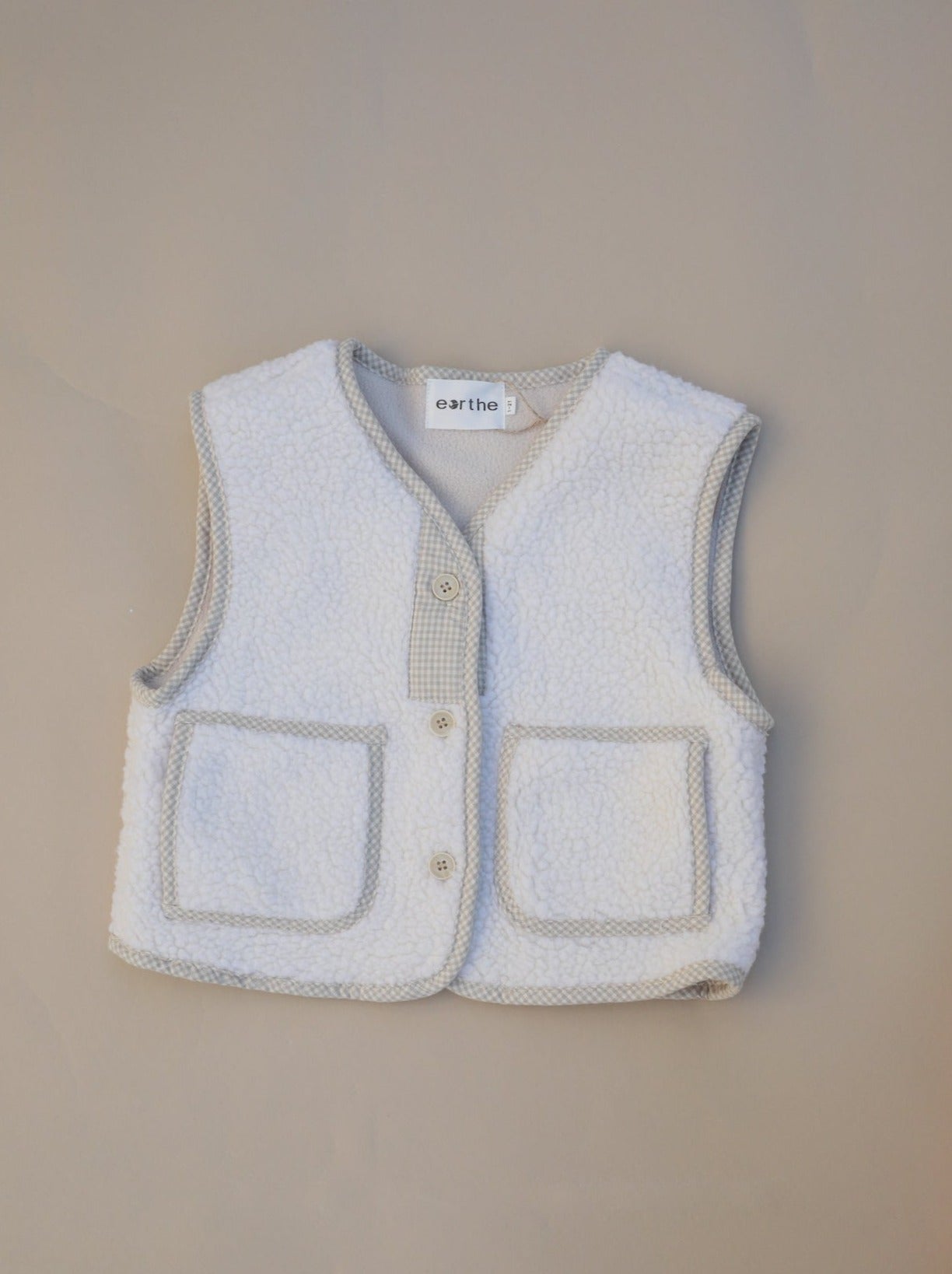 Teddy Fleece Vest / Oat
