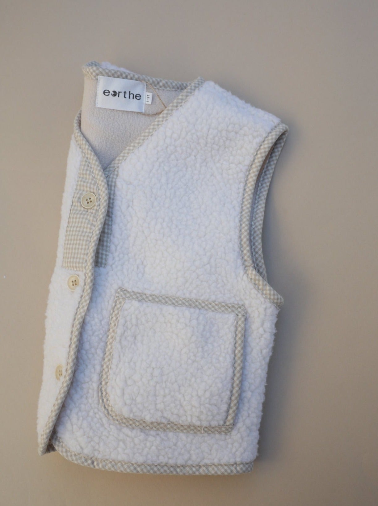 Teddy Fleece Vest / Oat