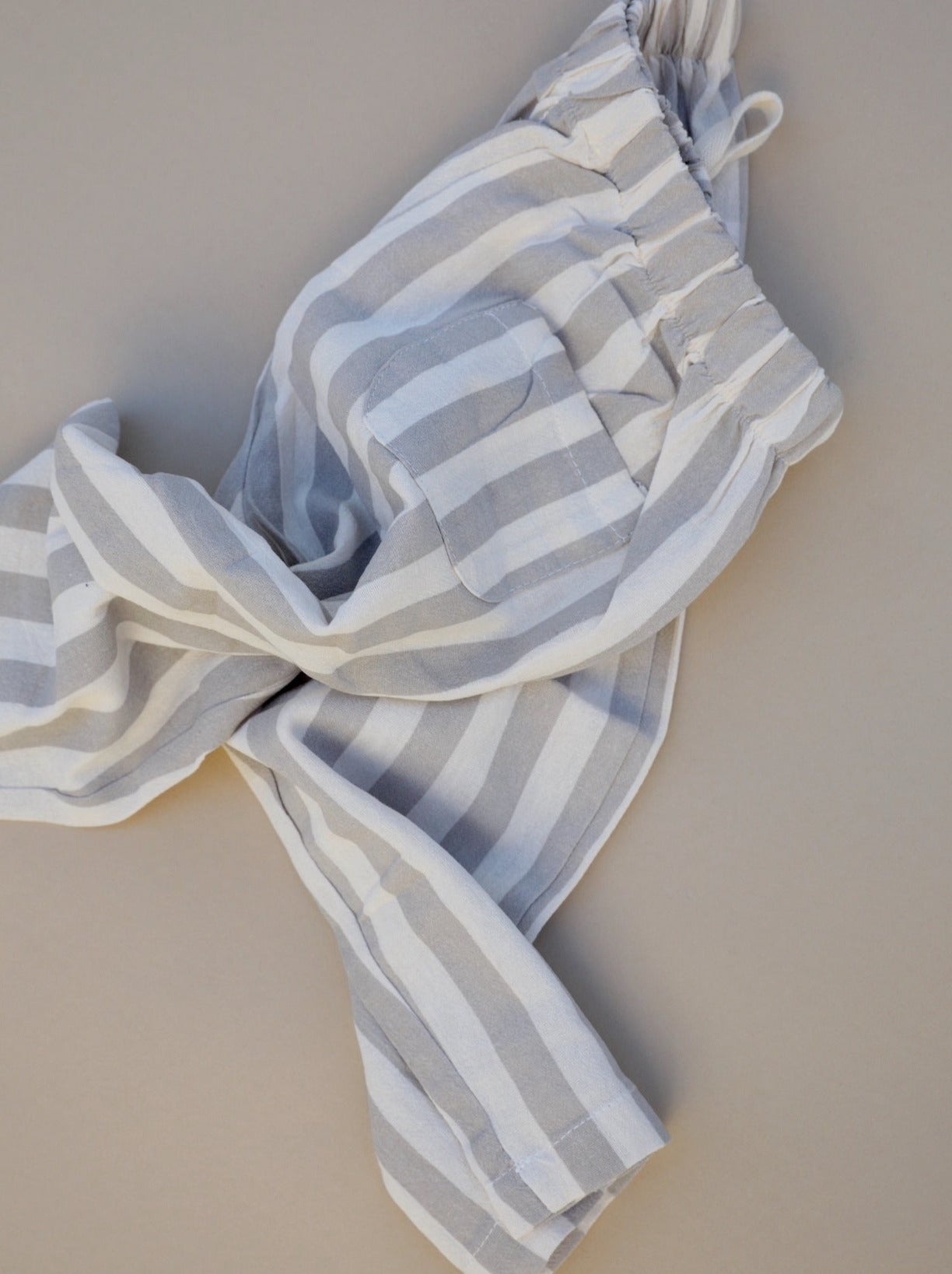 Striped Linen Pants / Stone