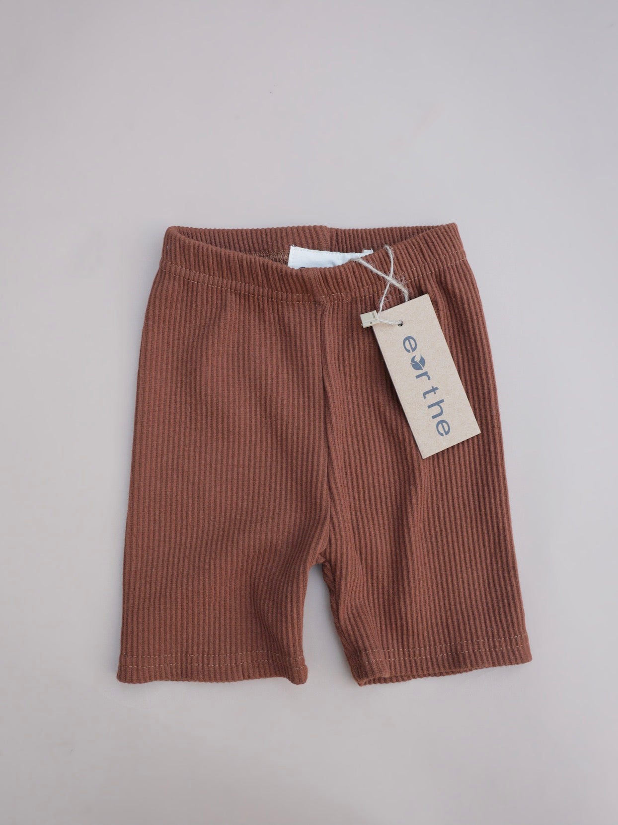 Ribbed Biker Short / Cinnamon