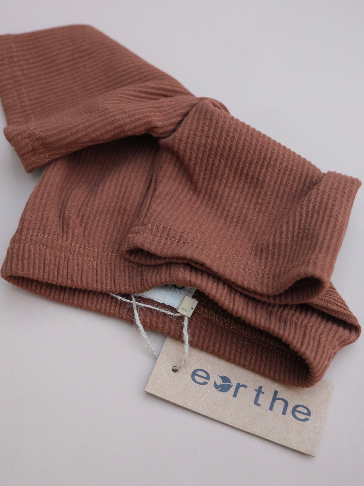 Ribbed Biker Short / Cinnamon