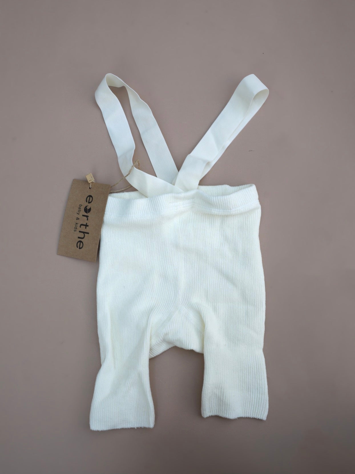 Retro Ribbed Shorts / White