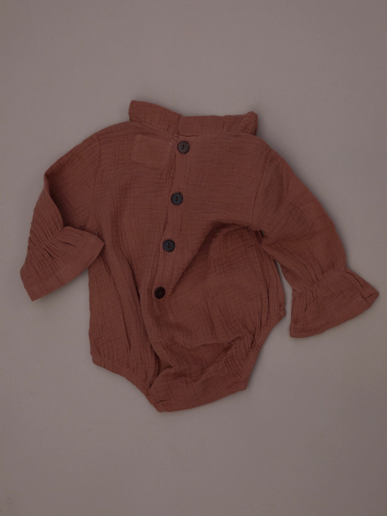 muslin romper / cider