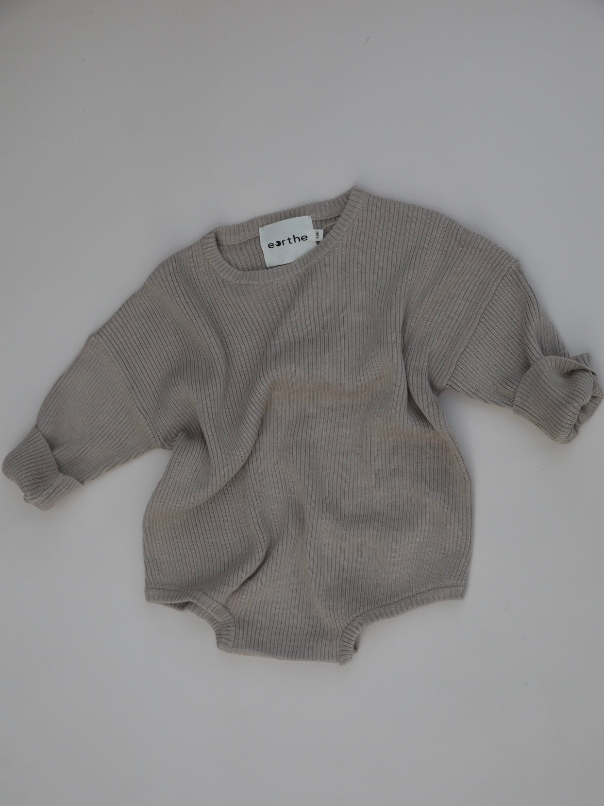 Oversized Knit Romper / Oat