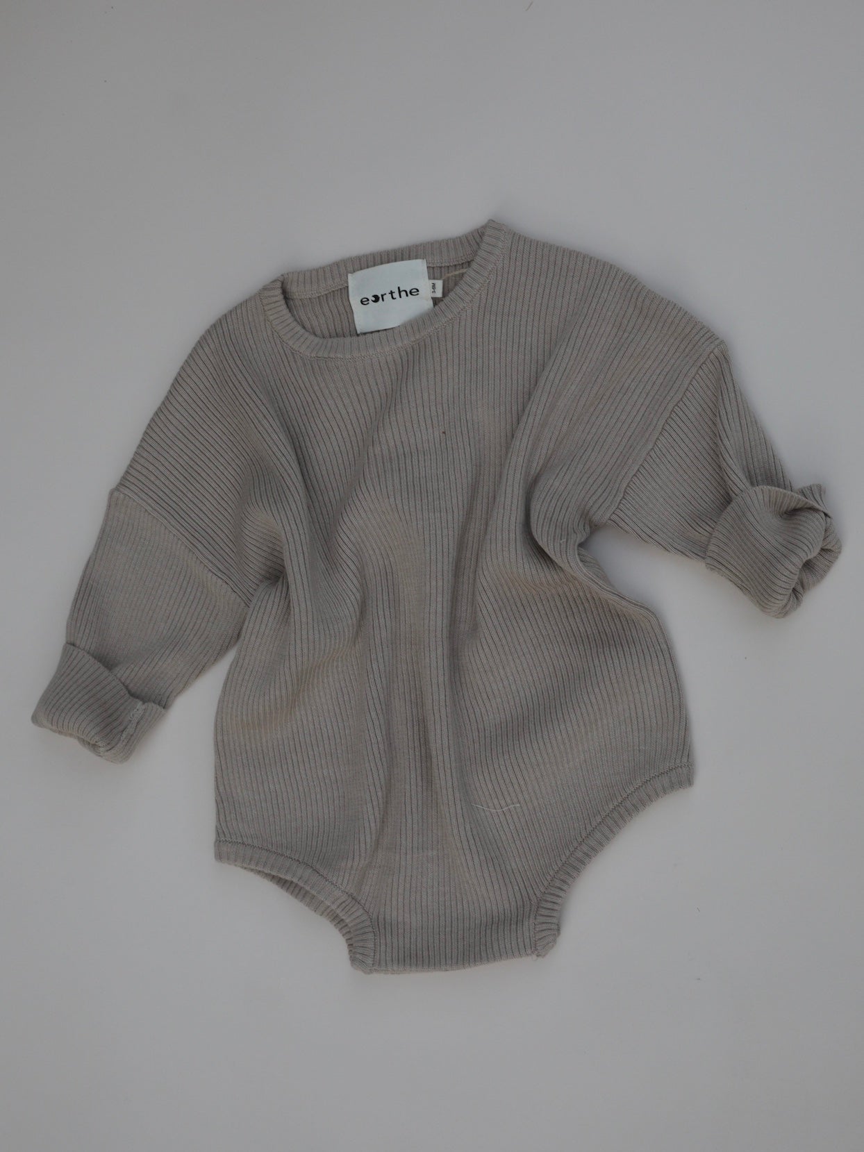 Oversized Knit Romper / Oat