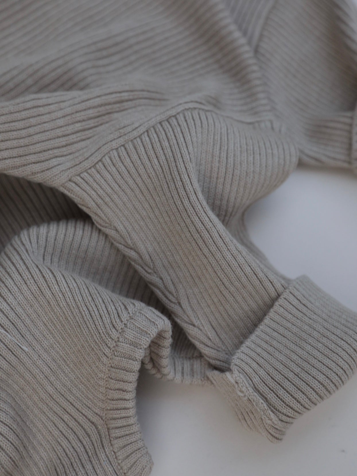 Oversized Knit Romper / Oat