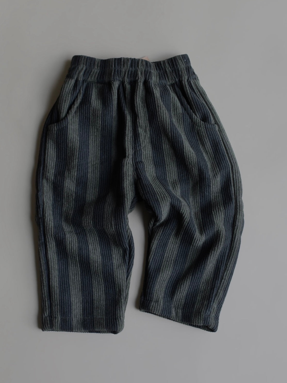 Striped Corduroy Pants / Green