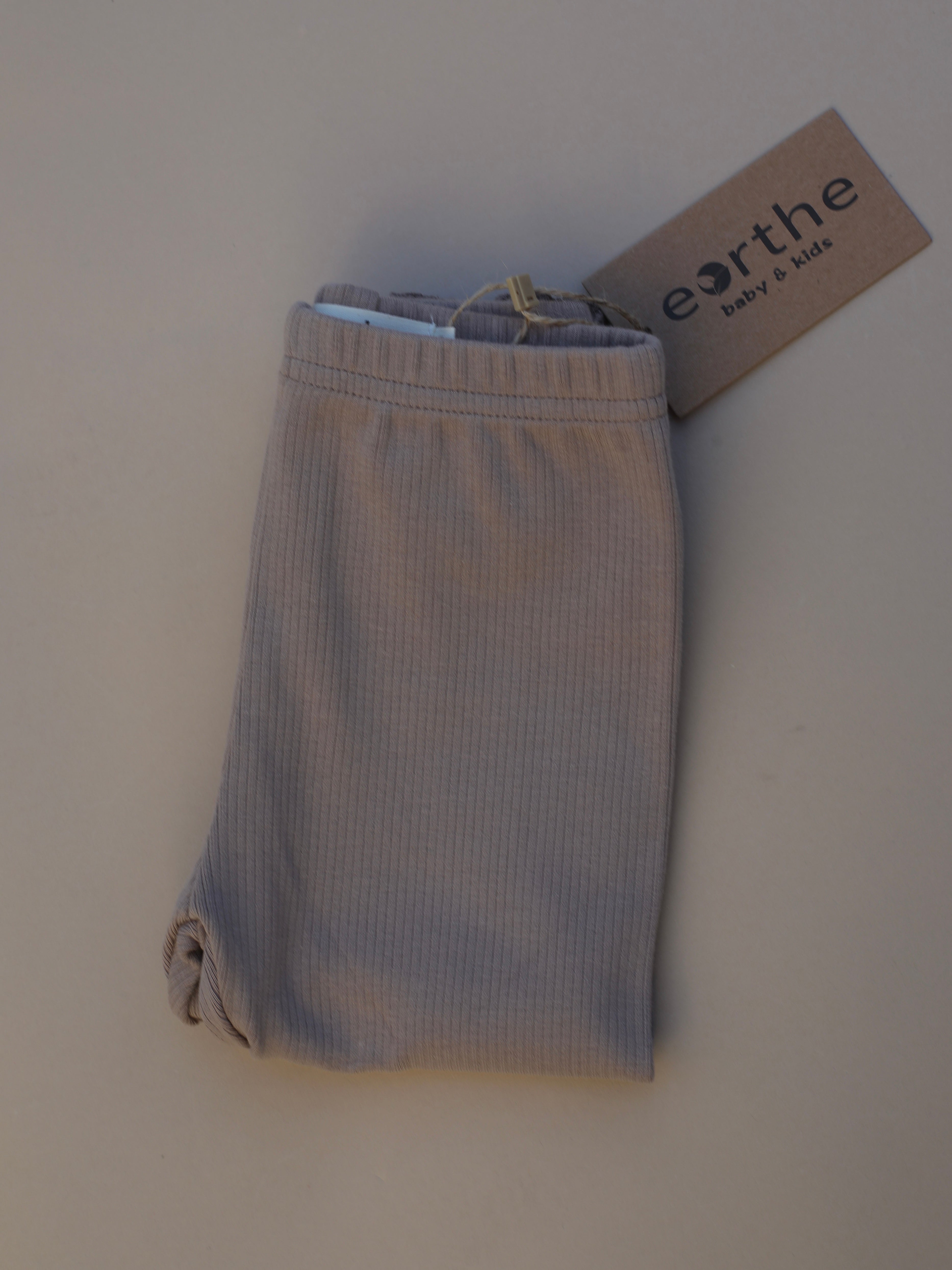 Cuff Ribbed Pants / Clay
