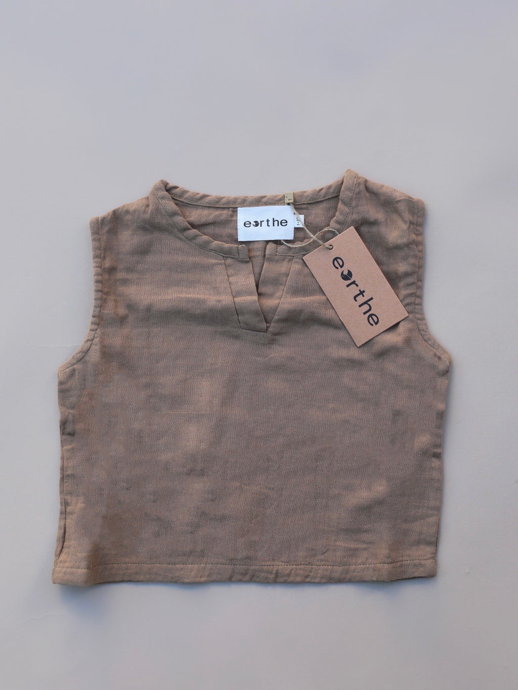 linen top / cashew