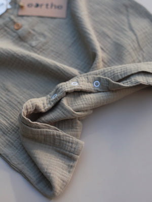 oversized playsuit / tan