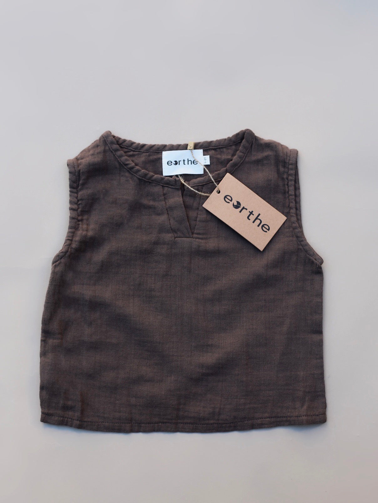 linen top / cacao