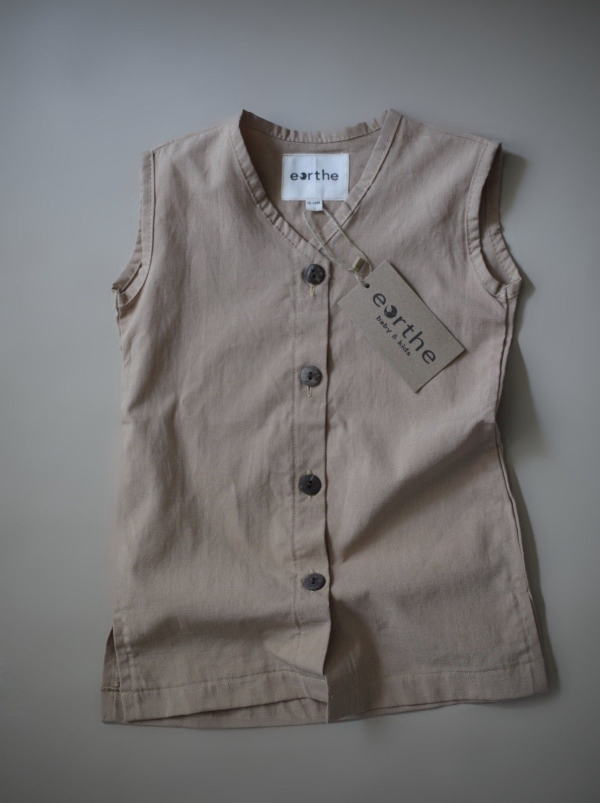 Button Up Dress / Natural