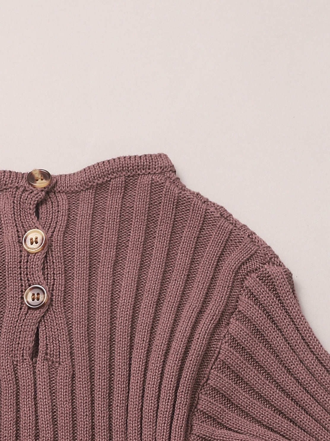 Relaxed Knit Bodysuit / Taupe