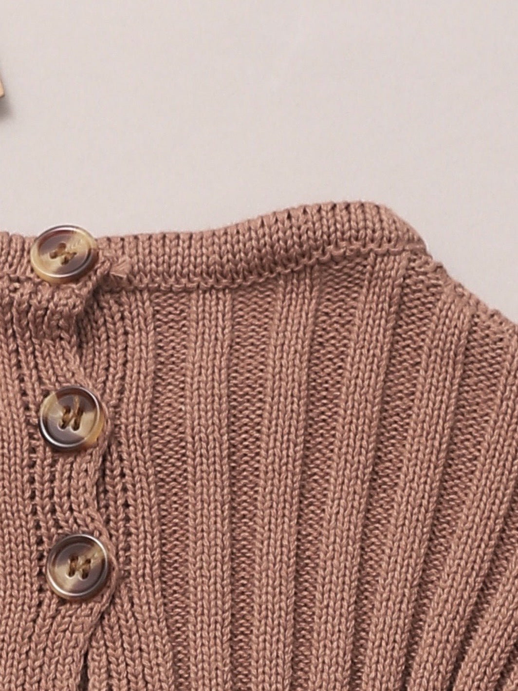 Relaxed Knit Bodysuit / Fawn